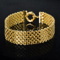 Miami Sidewalk Armband — 18K Guld ✦ 18mm ✦ För Den Som Vågar