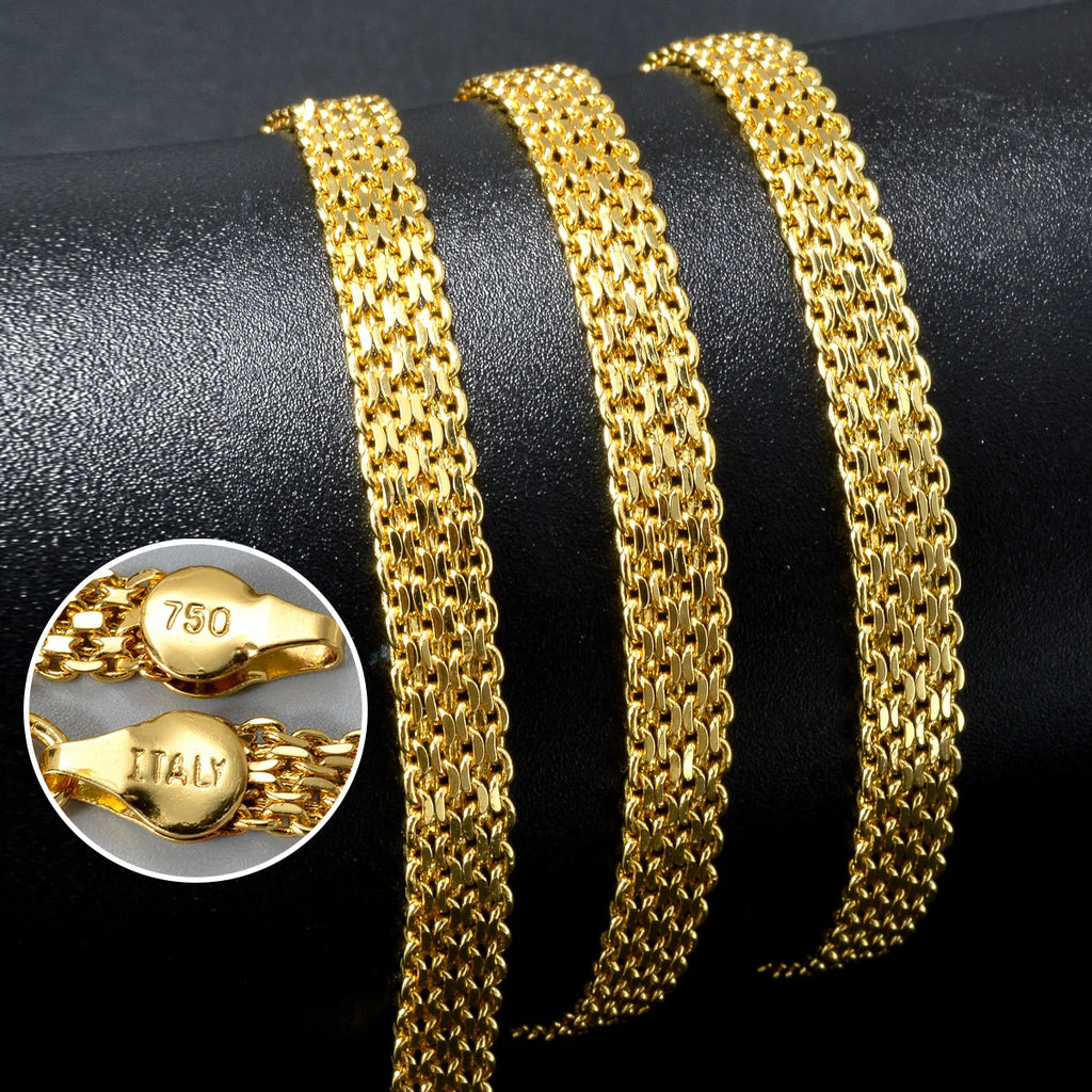 Milan Chain Halsband — 18K Guldpläterat ✦ Italienskt Hantverk