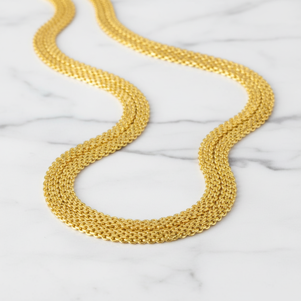 Milan Chain Halsband 18K Guld